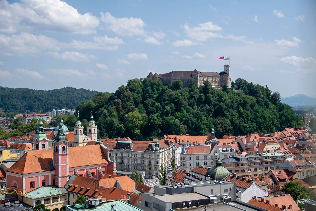 Ljubljana city view