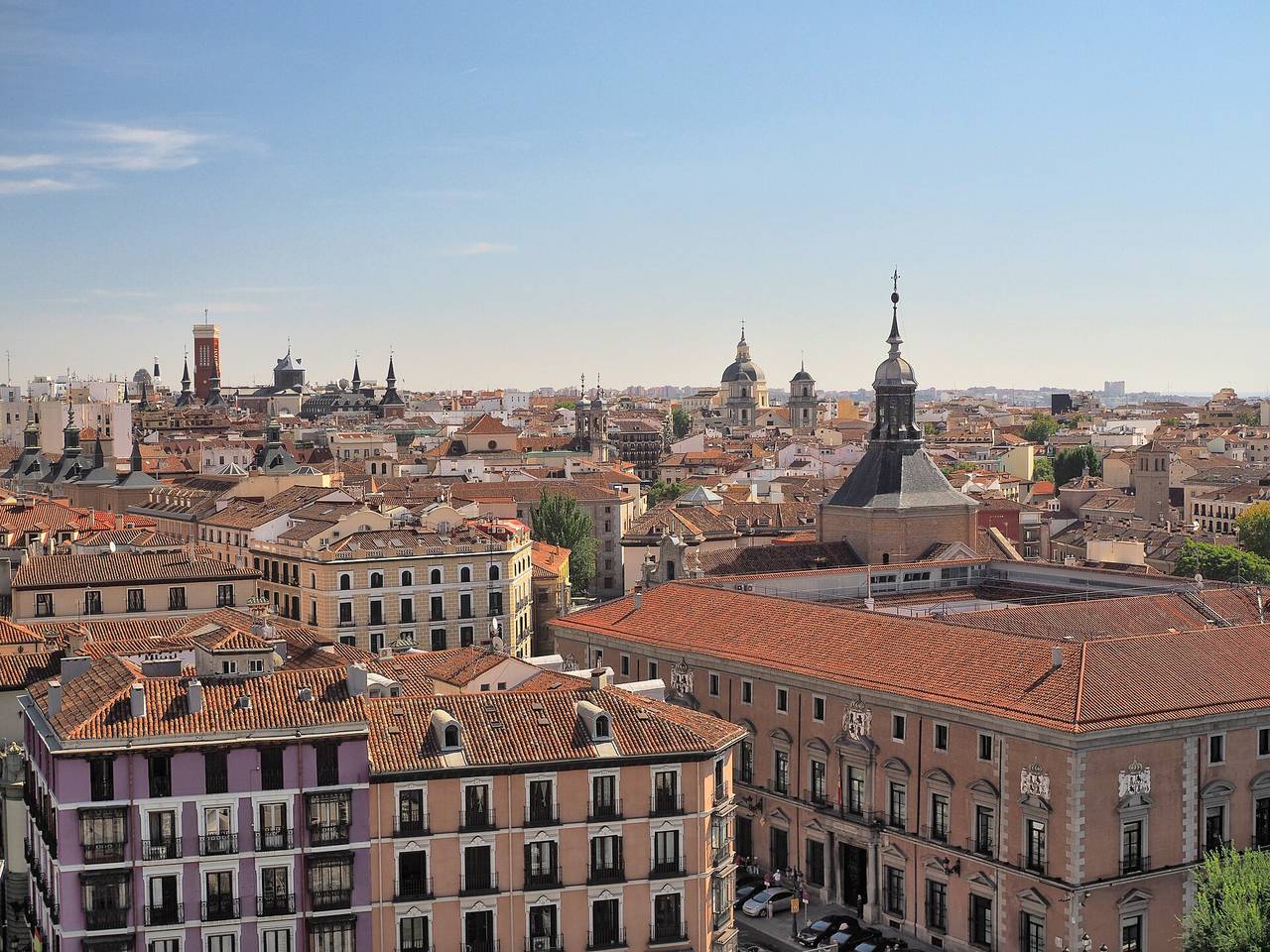 Madrid city view