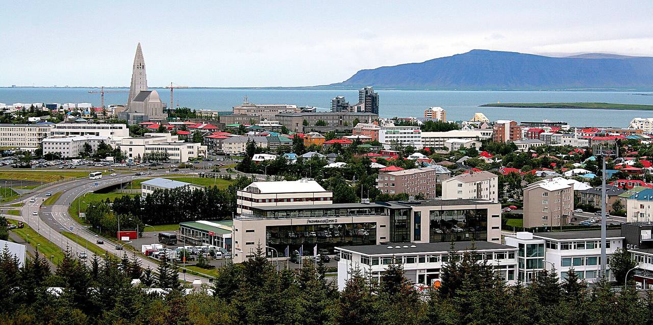 Reykjavík city view