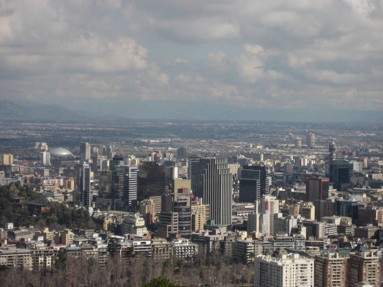 Santiago city view