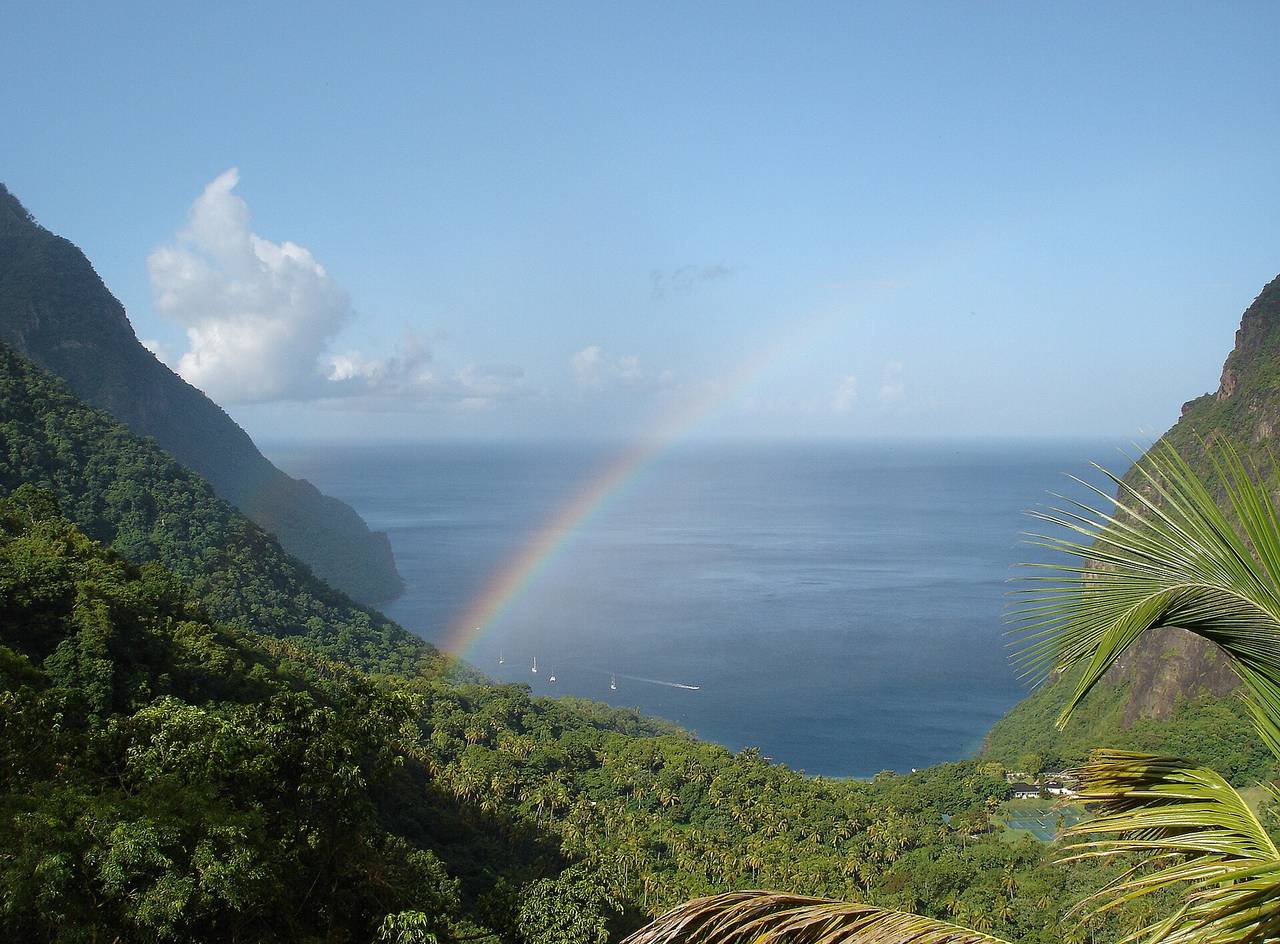 Soufrière city view