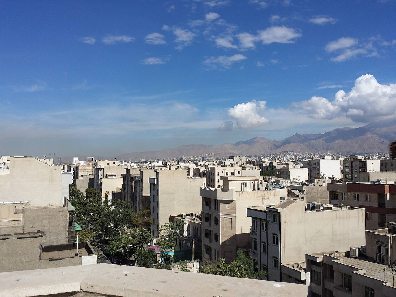 Tehran city view