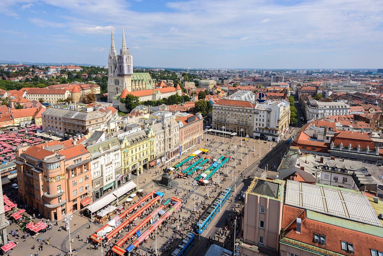 Zagreb city view